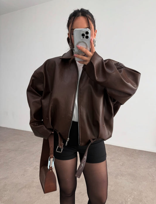 Oversized Leather jacket