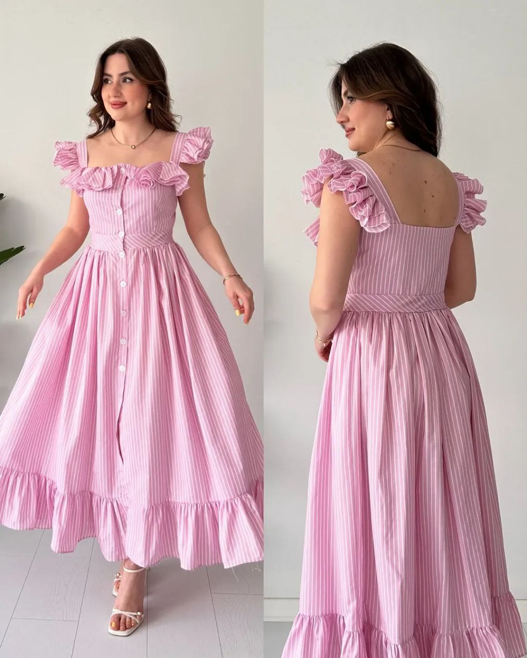 Robe Bella Elegance a volants 2026
