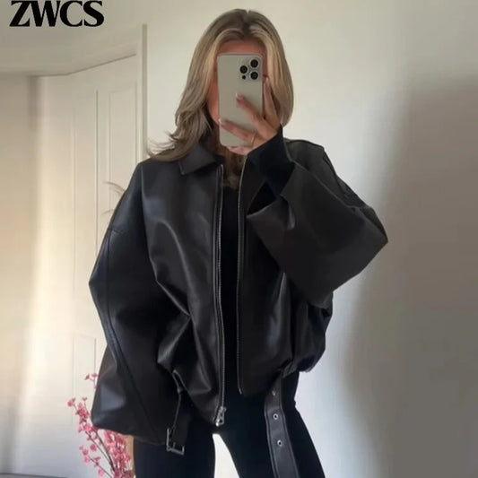 Oversized Leather jacket