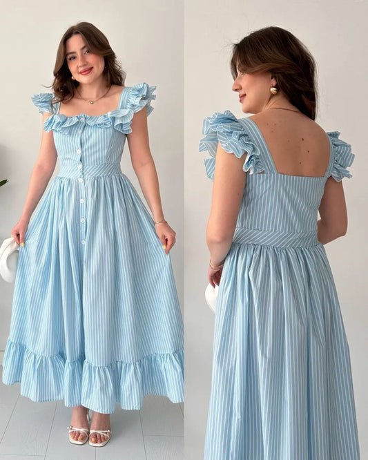 Robe Bella Elegance a volants 2026